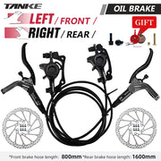TANKE Hydraulic Disc Brake Set — mounted on a hardtail frame
