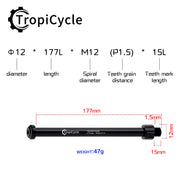Tropicycle Front Fork Thru Axle M12 - product photo 12
