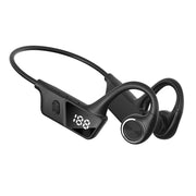 Bone conduction headphones shown in use during exercise