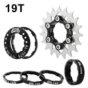 MUQZI cassette cog tooth detail close-up