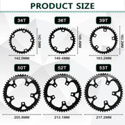 BUCKLOS chainring 5-hole bolt pattern