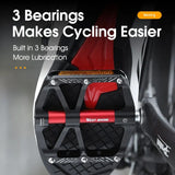 WEST BIKING Ultralight Pedals — CNC 3-Bearing Reflective