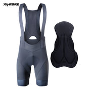 YKYWBIKE bib shorts, grey colourway
