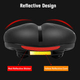 WEST BIKING Thicken Saddle — Reflective Strap