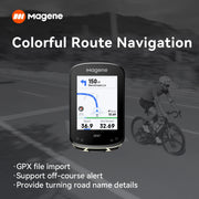 Magene C506SE bike computer mounted on handlebar