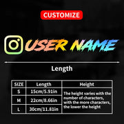 Custom vinyl decal size comparison