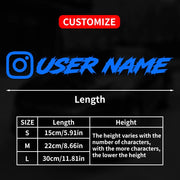 Custom vinyl decal black finish detail