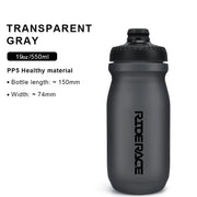 RIDERACE squeeze sports water bottle in use
