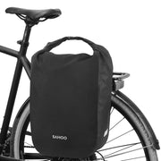 Rack bag reflective logo detail