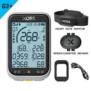 XOSS G3/G3+ 2.8" GPS Bike Computer — G3 and G3+ logo badge comparison