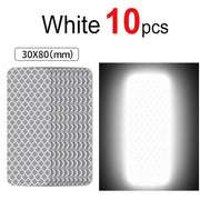 Reflective stickers safety usage example
