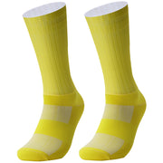 Anti-slip cycling socks - white colourway