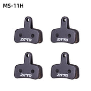 ZTTO Semi-Metallic Disc Brake Pads — worn pad versus new pad comparison