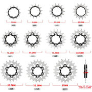MUQZI cassette cog black colour detail