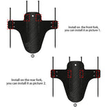 Carbon-Pattern Rear Fender — Ultralight
