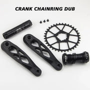 EVOSID Ultralight DUB Crankset — Enduro/AM — rainbow anodized finish