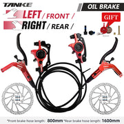 TANKE Hydraulic Disc Brake Set — lever reach adjustment dial