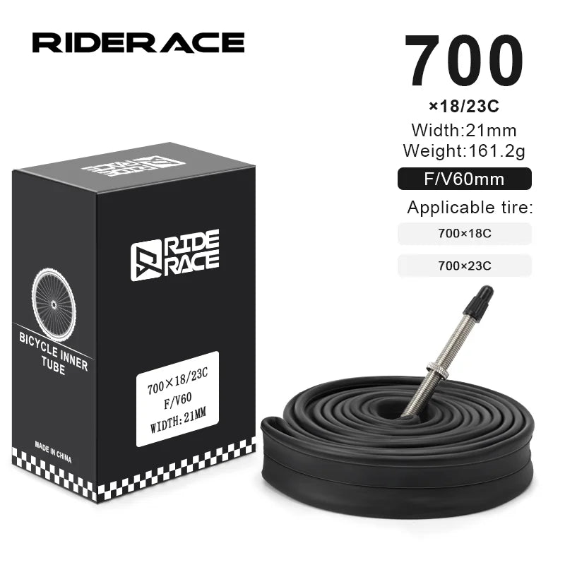 RIDERACE Butyl Inner Tube — 700C