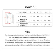 YKYWBIKE winter jacket size chart