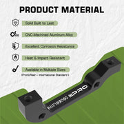 IIIPRO disc brake rotor adapter size chart