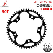 WUZEI crankset close-up on single-speed build