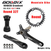GOLDIX 104BCD Hollow Crankset — 165mm crank length