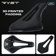 RYET 3D printed carbon fibre saddle, top view