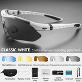 ROCKBROS Polarized Cycling Sunglasses — 5-Lens Set