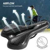 WEST BIKING PU Leather Gel Saddle