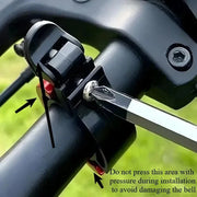 Invisible handlebar bicycle bell mounted on handlebar