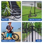 Mini U-lock with key - installed on bike