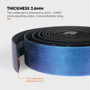 Gradient bar tape in cyan