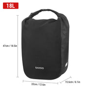 Rack bag internal pocket for cards and keys
