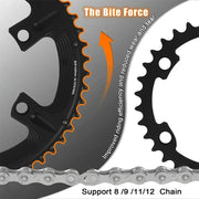 BUCKLOS chainring installed on crank