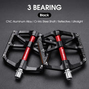 WEST BIKING Ultralight Pedals — night visibility reflective demonstration