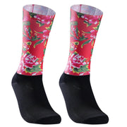 Seamless pro team cycling socks - team colourway detail
