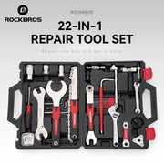 ROCKBROS bike repair tool kit - case open view