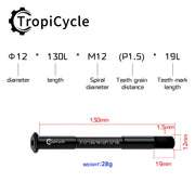 Tropicycle Front Fork Thru Axle M12 - product photo 25