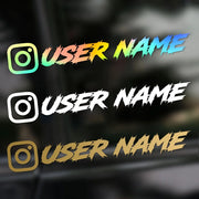 Custom text vinyl decal - main product photo