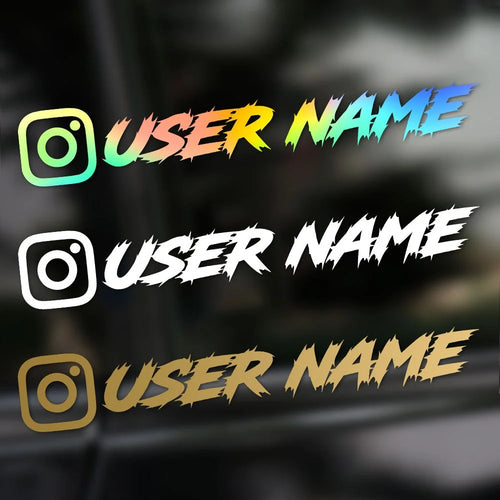 Custom text vinyl decal - main product photo