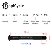 Tropicycle Front Fork Thru Axle M12 - product photo 20