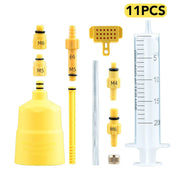 Mineral Brake Oil Bleed Kit — 60ml mineral fluid with funnel and syringe adapters