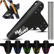 MTB mudguard set installed front and rear