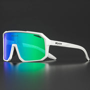 SCVCN UV400 Sport Sunglasses worn under a helmet