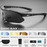 ROCKBROS Polarized Cycling Sunglasses — 5-Lens Set