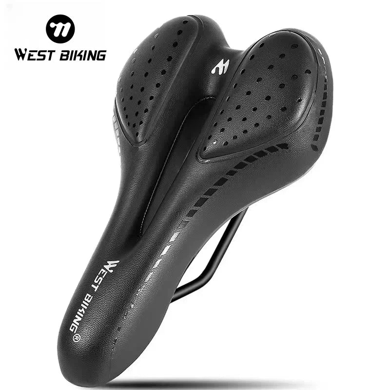 WEST BIKING PU Leather Gel Saddle