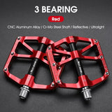 WEST BIKING Ultralight Pedals — CNC 3-Bearing Reflective