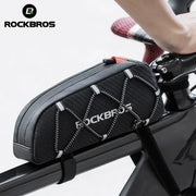 ROCKBROS Top Tube Frame Bag 1L — water-resistant bag with reflective branding
