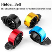 Invisible handlebar bicycle bell, gold finish