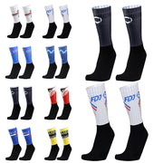 Seamless pro team cycling socks - worn on foot